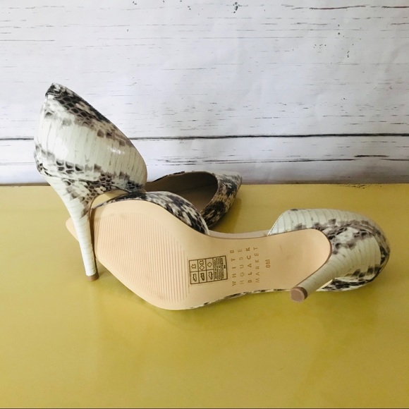 WHBM Portia Snakeskin D’Orsay heels - Picture 5 of 5